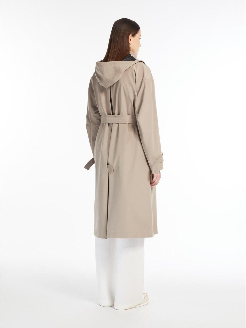 NEW, MaxMara CARTER Technical-fabric trench coat Beige Size 8 #DC613 - Picture 3 of 13